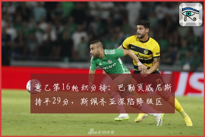 意乙第16轮积分榜：巴勒莫威尼斯持平29分，斯佩齐亚深陷降级区
